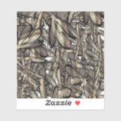 黄金色の炎の花 シール (シート)