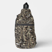 黄金色の炎の花 スリングバッグ (正面)