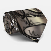 黄金色の炎の花 ネクタイ (ロール)