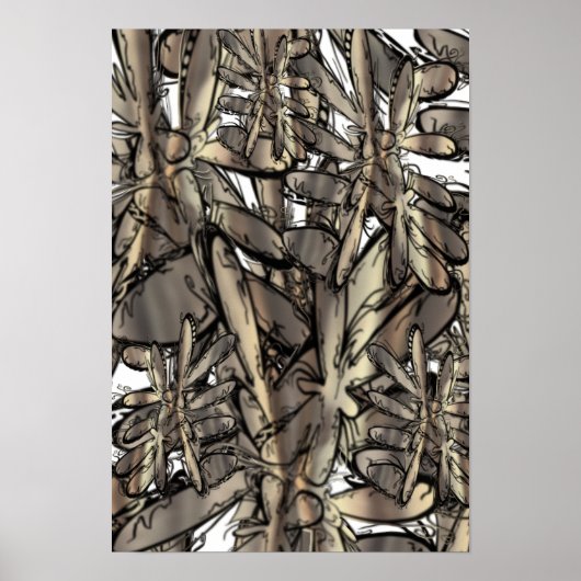 黄金色の炎の花 ポスター (正面)