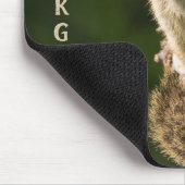 黄金色の白リス マウスパッド (コーナー)