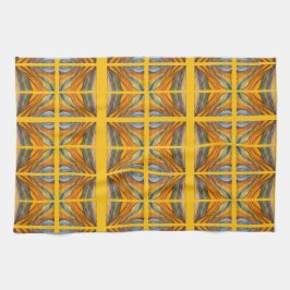 黄金色の砂漠インスピレーション キッチンタオル