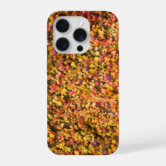 黄金色の秋の色　ツタの壁 iPhoneケース (裏面)