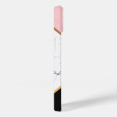 黄金色の線を持つ白い大理石 Case-Mate iPhoneケース (裏面 / 右)