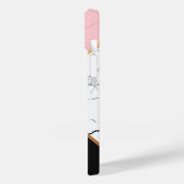 黄金色の線を持つ白い大理石 Case-Mate iPhoneケース (裏面 / 左)