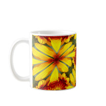 黄金色の花のパターン