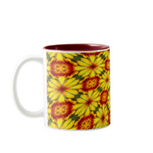 黄金色の花のパターン