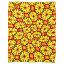 黄金色の花のパターン