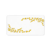 黄金色の花 ラベル (正面)