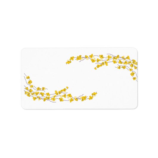 黄金色の花 ラベル (正面)