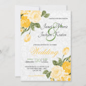 黄金色の花 招待状 (正面)