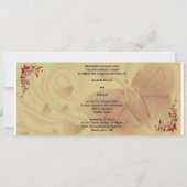 黄金色の茶色 招待状 (裏面)