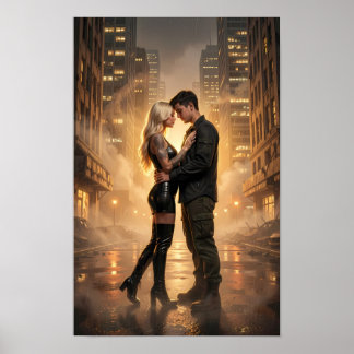 黄金色の街の恋人たち Rainlit Lovers Poster ポスター