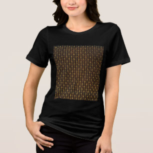 黄金色の装飾模様 トライブレンドTシャツ