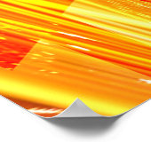 黄金色の輝きで交差 ポスター (角)