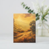 黄金色の風景 ポストカード (スタンド正面)