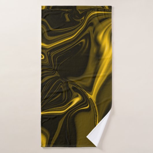 黄金色または黄金色の曲線 バスタオルセット (バスタオル)