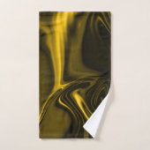 黄金色または黄金色の曲線 バスタオルセット (ハンドタオル)