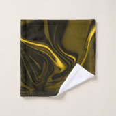 黄金色または黄金色の曲線 バスタオルセット (ウォッシュタオル)