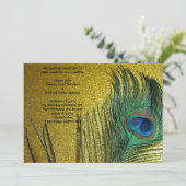 黄金色孔結婚雀 招待状 (スタンド正面)