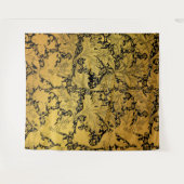 黄金花柄オリエンタルフラワー タペストリー (正面(横))