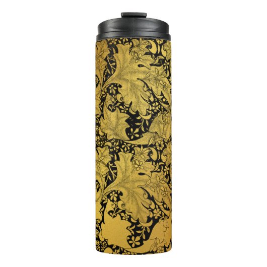 黄金花柄オリエンタルフラワー タンブラー (正面)