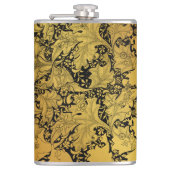 黄金花柄オリエンタルフラワー フラスク (正面)