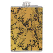 黄金花柄オリエンタルフラワー フラスク (裏面)