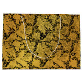 黄金花柄オリエンタルフラワー ラージペーパーバッグ (裏面)