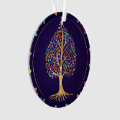 黄金菩提樹 – カラフル葉 オーナメント (正面)