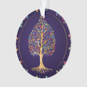 黄金菩提樹 – カラフル葉 オーナメント (正面)