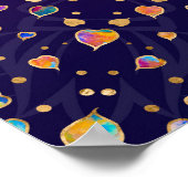 黄金菩提樹 – カラフル葉 ポスター (角)