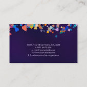 黄金菩提樹 – カラフル葉 名刺 (裏面)