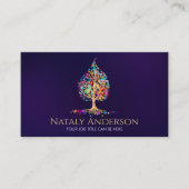 黄金菩提樹 – カラフル葉 名刺 (正面)