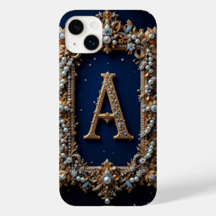 黄金華美の手紙Aと宝石 Case-Mate iPhone 14 PLUSケース