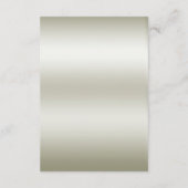 黄金華美の白い花囲いカード エンクロージャーカード (裏面)