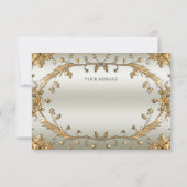 黄金華美の花サンキューカード サンキューカード (裏面)