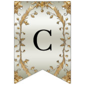 黄金華美の花束の旗 バンティングフラッグ (第1の旗)