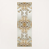 黄金華美白花ヨガマット ヨガマット (正面)