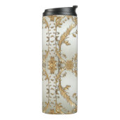 黄金華美白花熱タンブラー タンブラー (回転左)