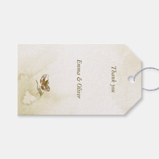 黄金蝶 ギフトタグ (正面(横))