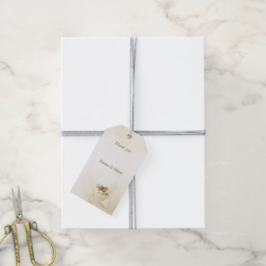 黄金蝶 ギフトタグ (より糸付き)