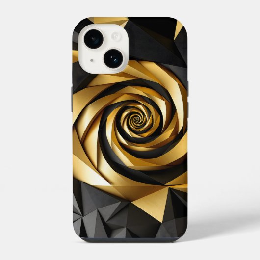 黄金螺旋幾何学 iPhoneケース (裏面)