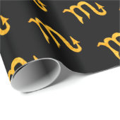 黄金蠍座星占い記号 ラッピングペーパー (ロールコーナー)