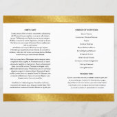 黄金装飾葬儀プログラムテンプレート (裏面)