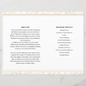 黄金装飾葬儀プログラムテンプレート (裏面)