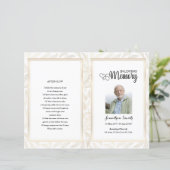 黄金装飾葬儀プログラムテンプレート (スタンド正面)