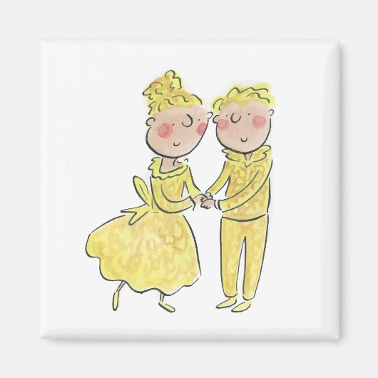 黄金記念日 マグネット (正面)