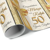 黄金記念日 ラッピングペーパー (ロールコーナー)