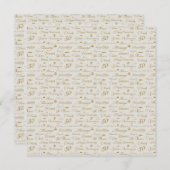 黄金記念日 招待状 (正面/裏面)